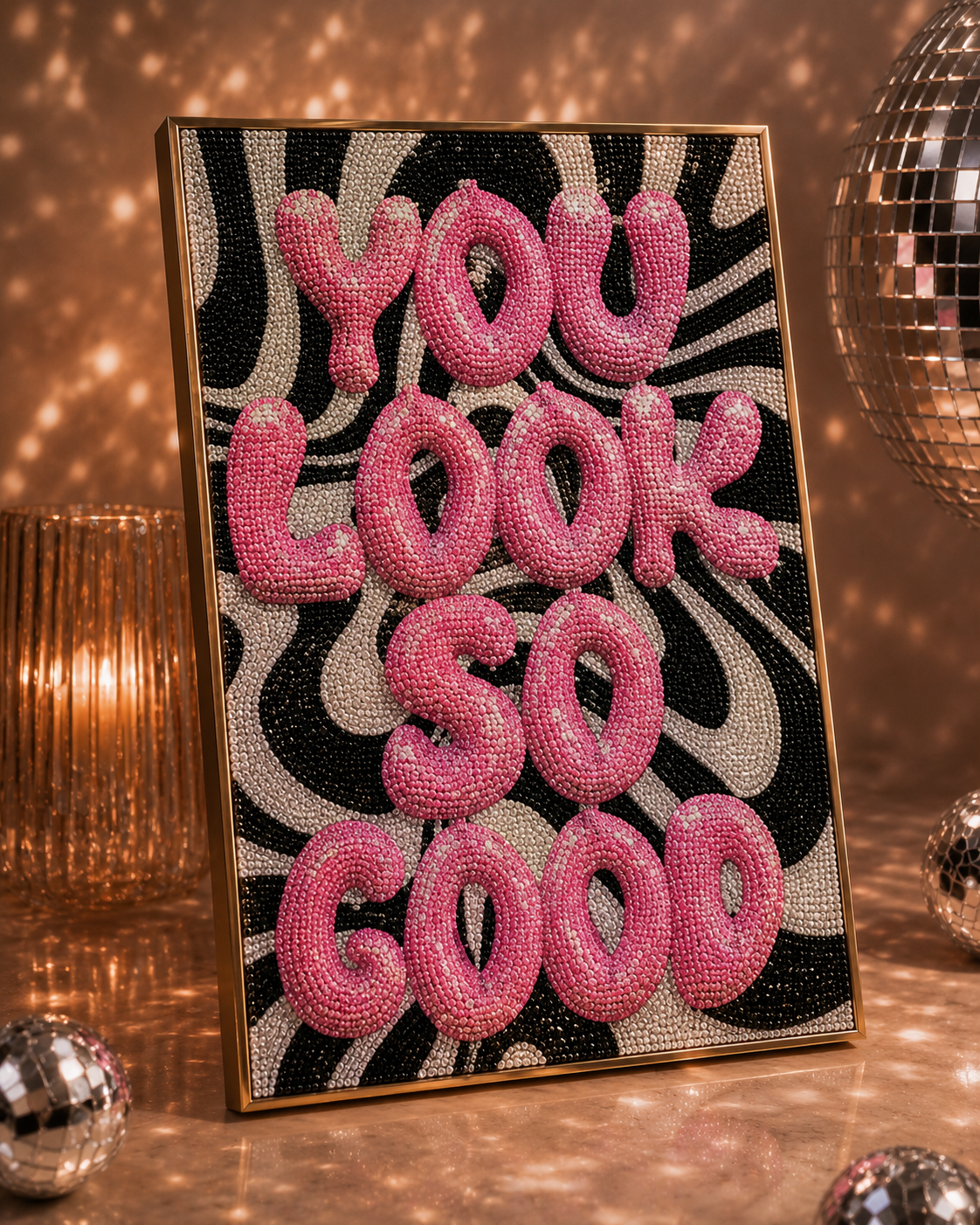 You Look So Good, Kit de Arte Diamante Poster 30x40