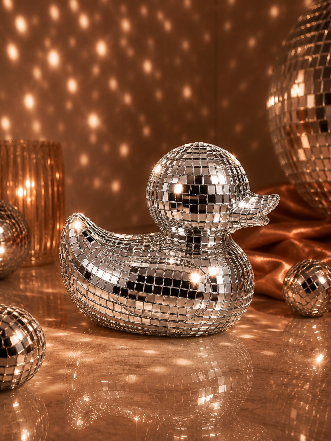 Patito Brillarte Plateado | Kit de Mosaico Espejado