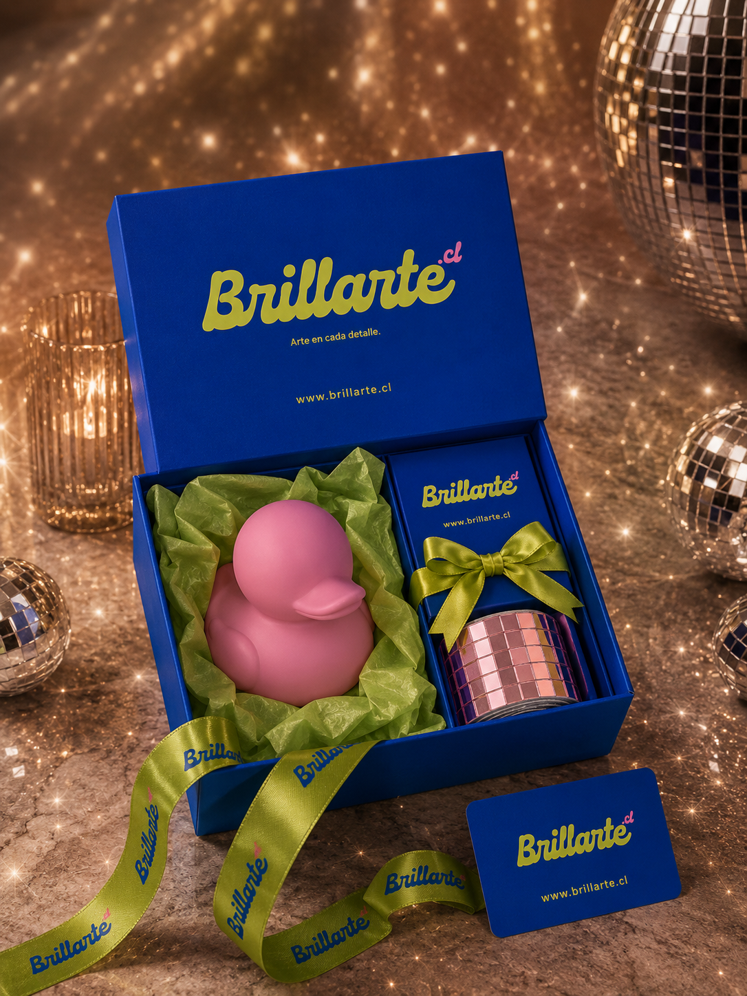 Patito Brillante Rosa | Kit de Mosaico Espejado