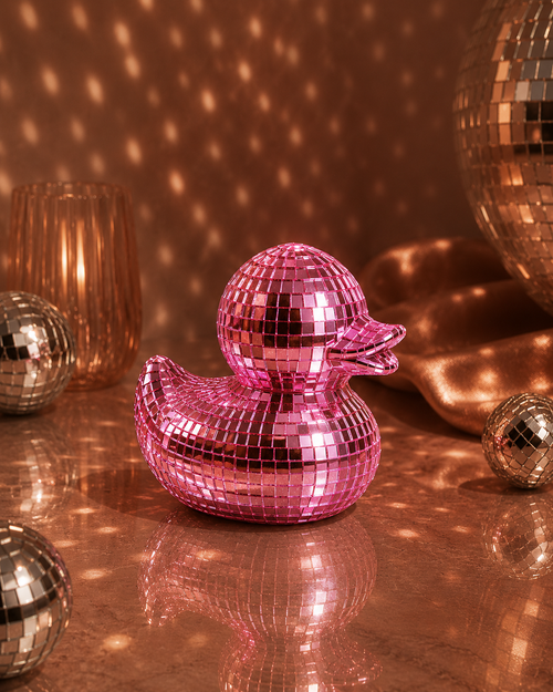 Patito Brillante Rosa | Kit de Mosaico Espejado