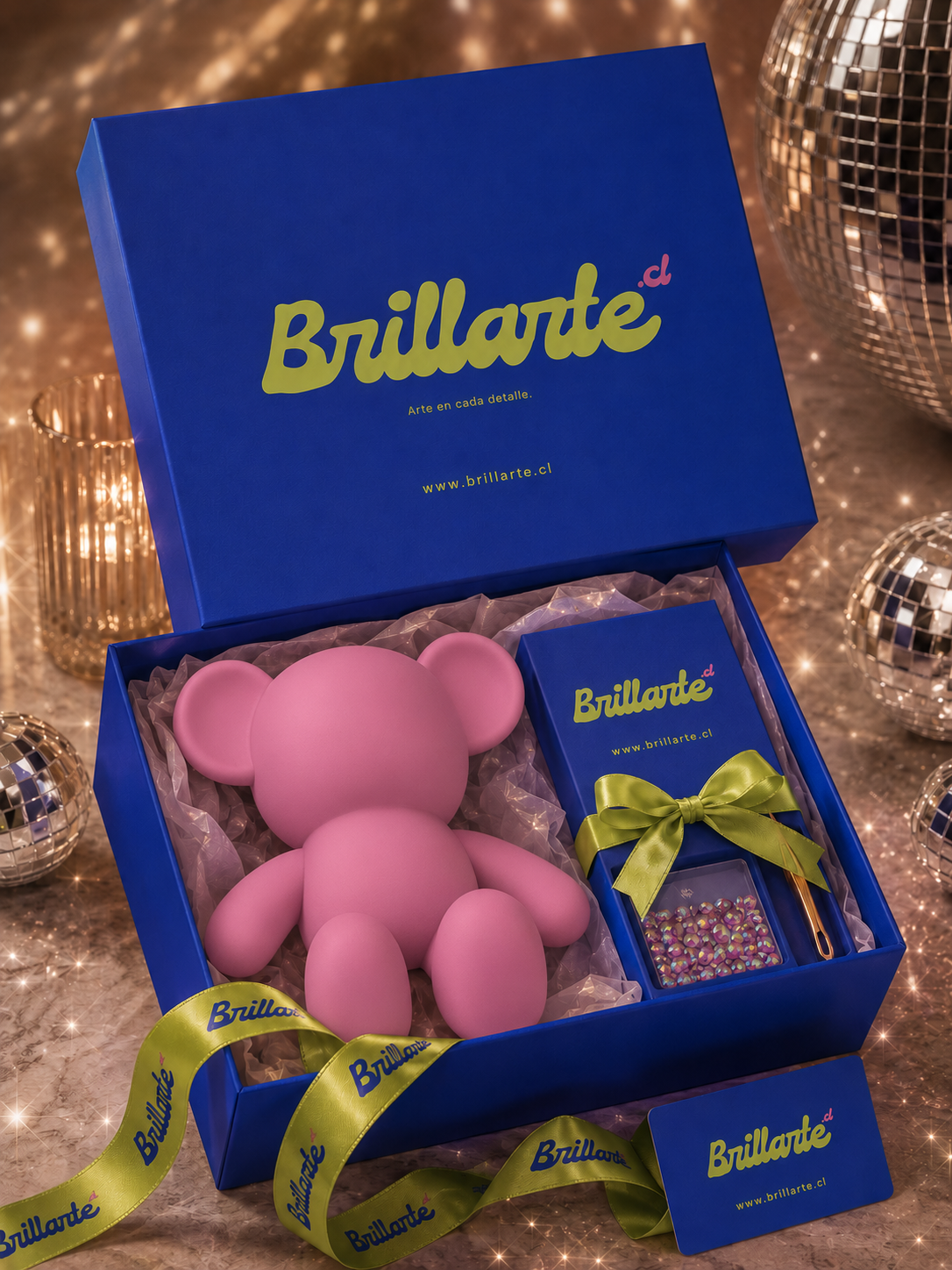 Osito Brillarte | Kit de Arte Diamante Edición Coleccionista (18cm)